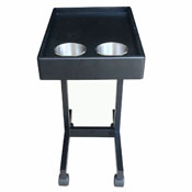 Metal Food & Drink Cart For Poker Side Table, Metal Side Table